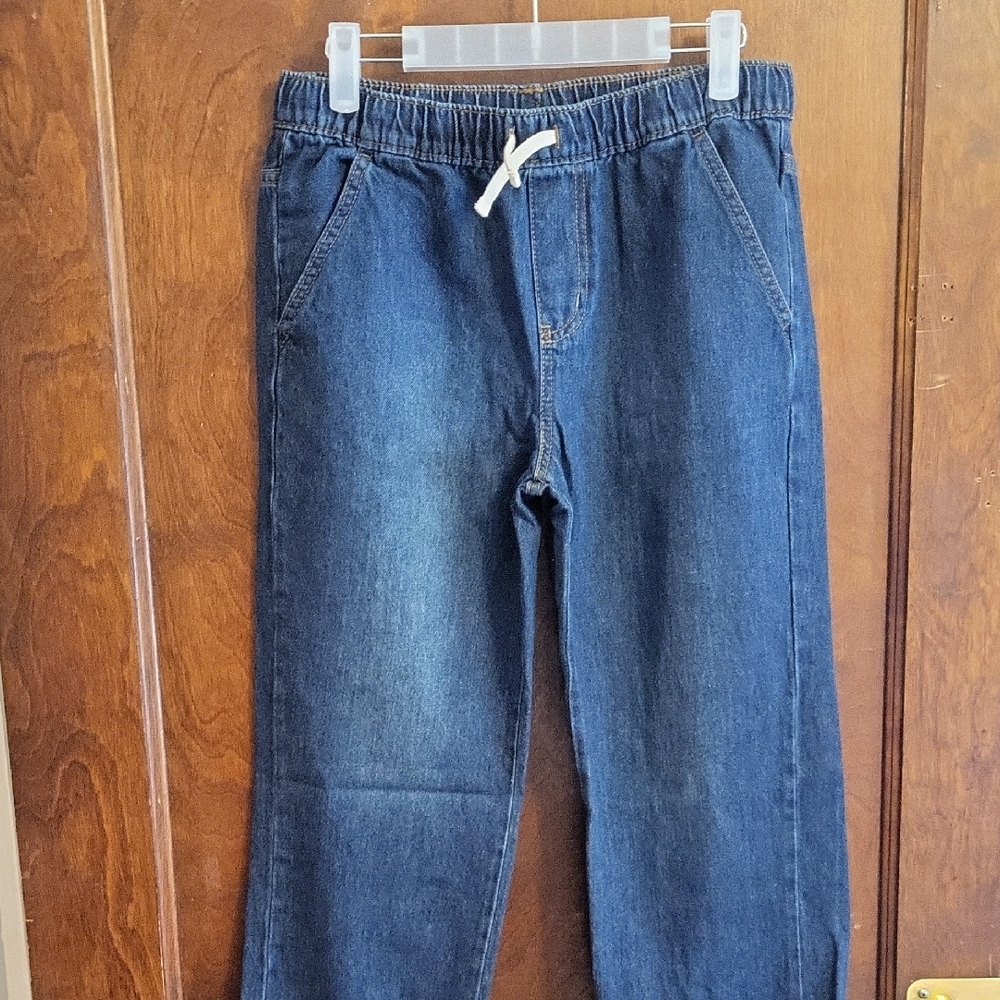 Cat & Jack Dark Blue Kids Jeans with Elastic Waist